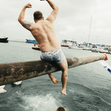 Sterling! Swimtrunks BAHNS - white/black