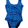 The classic BAHNS swimsuit - Blue/blue